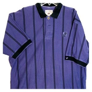 Purple polo with Chick-fil-A icon
